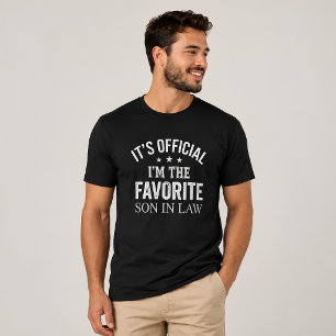 Camiseta Engraçado É Oficial Sou O Genro Favorito