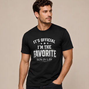 Camiseta Engraçado É Oficial Sou O Genro Favorito