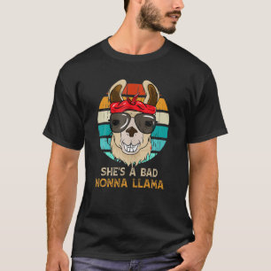 Camiseta Engraçado Ela é uma Má Dona de Nonna Lama Nonna