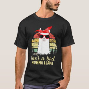 Camiseta Engraçado Ela é uma má mãe Llama, mãe dotada