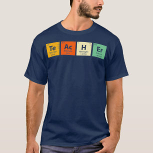 Camiseta Engraçado Elementos Periódicos de Mesa Química Leg
