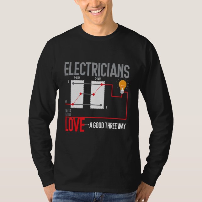 Camiseta Engraçado Elétrico Pun (Frente)