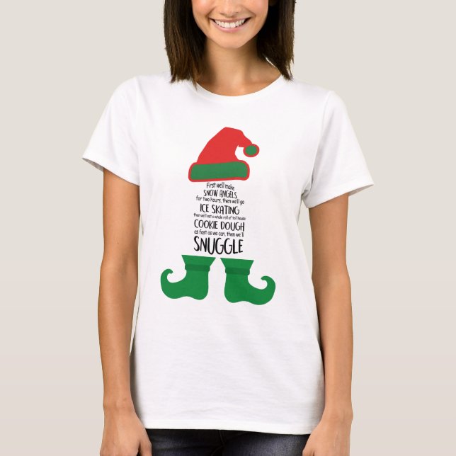 Camiseta Engraçado Elf (Frente)