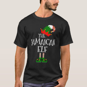 Camiseta Engraçado Elf Jamaican Matching Family Group Chri
