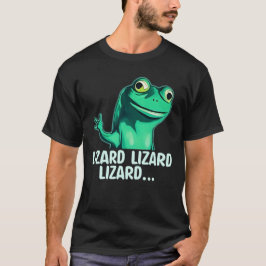 Camiseta Engraçado Elio Lizard Button Meme