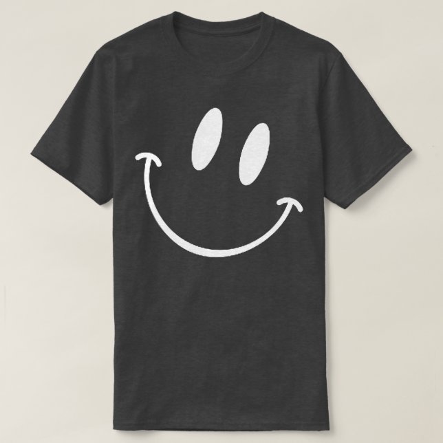 Camiseta Engraçado Emoticon Men Felizes Rostos (Frente do Design)