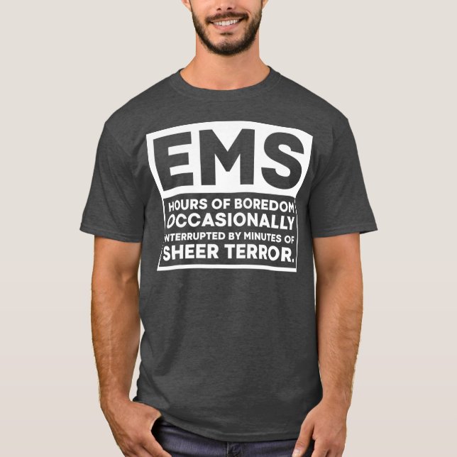 Camiseta Engraçado EMT Gift Primeiro Responente paramédico  (Frente)
