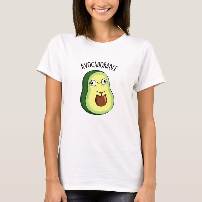 Camiseta Engraçado Encantado Avocado Pun (Frente)