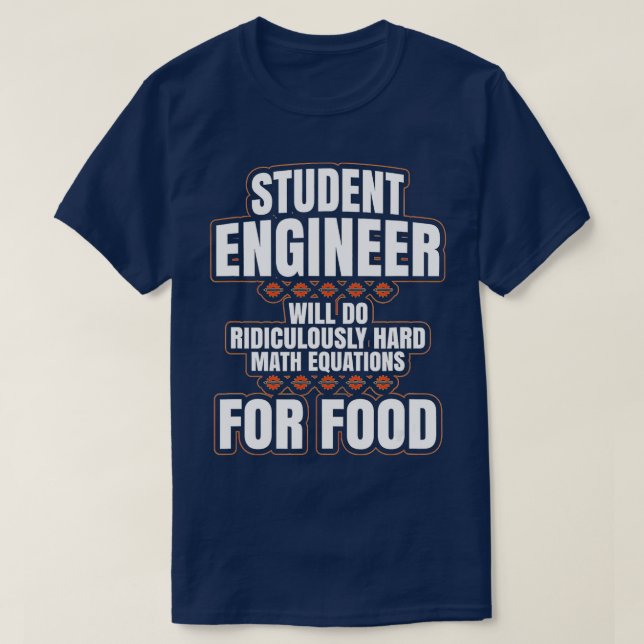 Camiseta Engraçado Engenheiro dá presentes na faculdade de  (Frente do Design)