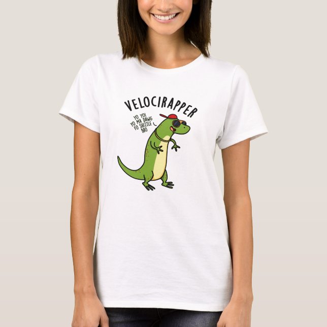 Camiseta Engraçado Engraçado Dinossauro Canhoto (Frente)