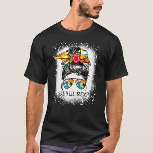 Camiseta Engraçado Engraçado Salty Lil Beach Messy Bun Sung