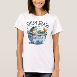 Camiseta Engraçado Engraçado Splash Toad Graphic Cote T-Shi