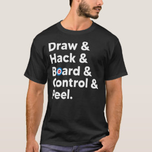 Camiseta Engraçado Enrolação do conselho de hack do desenha