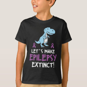 Camiseta Engraçado Epilepsia Dinossauro Guerreiro Advertê
