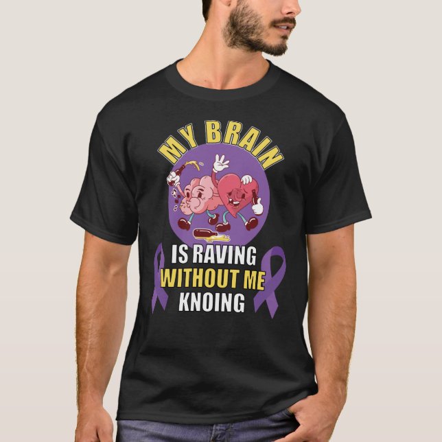 Camiseta Engraçado Epilepsia Dizendo (Frente)
