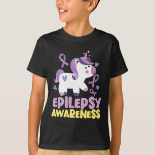 Camiseta Engraçado Epilepsia Sensibilização Unicórnio