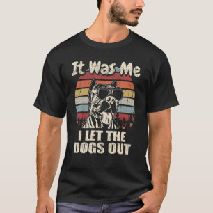 Camiseta Engraçado Era Eu Que Soltei Os Cães Pit Bull