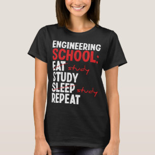 Camiseta Engraçado Escola de Engenheiros da Faculdade de En