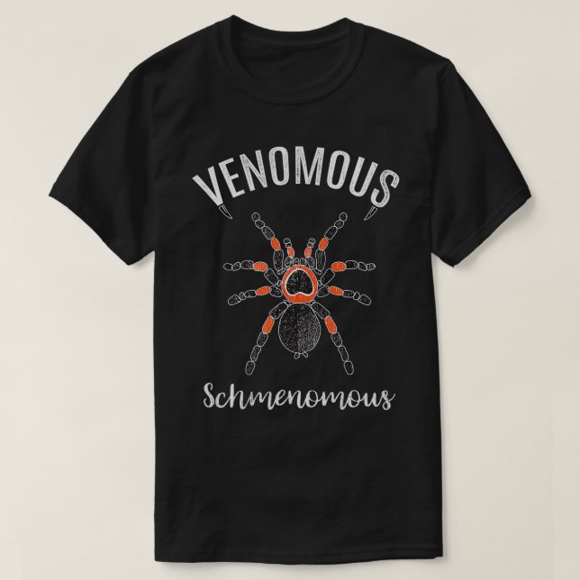 Camiseta Engraçado Escorpião Cobra Tarantula (Frente do Design)