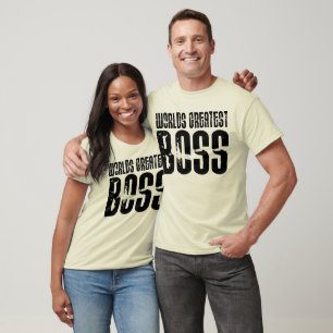 Camiseta Engraçado Escritório Humor Bosses : Maior Chefe do