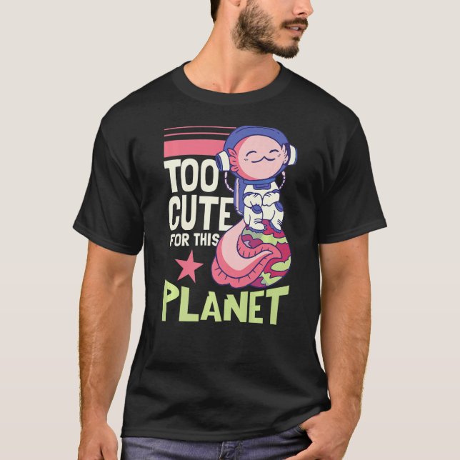 Camiseta Engraçado Espaço Crianças Astronautas Figurino Pre (Frente)