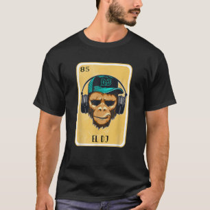 Camiseta Engraçado Espanhol Mexicano Bingo Gift El DJ T Shi