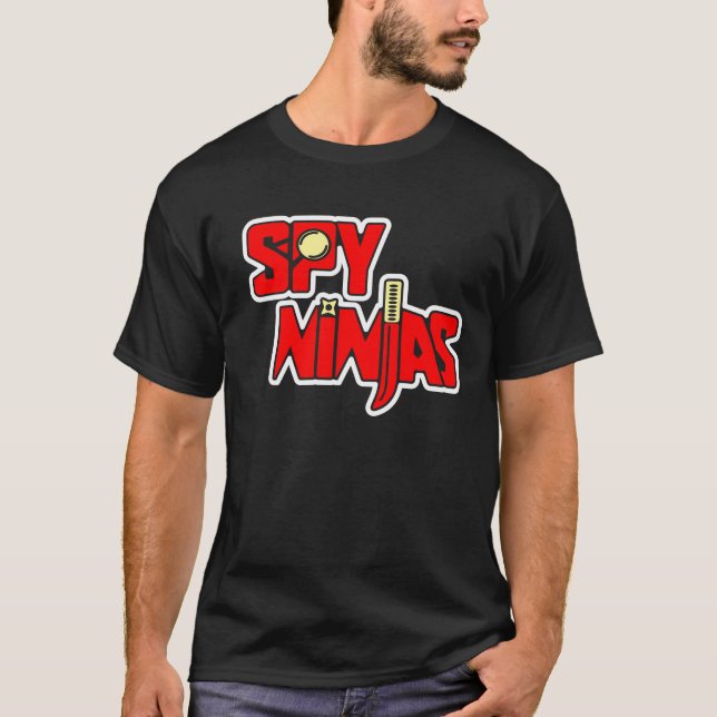 Camiseta Engraçado espião ninjas  (Frente)