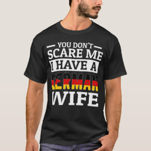 Camiseta Engraçado Esposa Alemã Dizendo