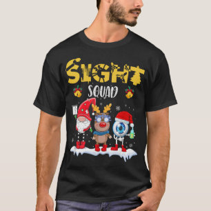 Camiseta Engraçado Esquadrão de Visão Gnomo Reindeer Papais