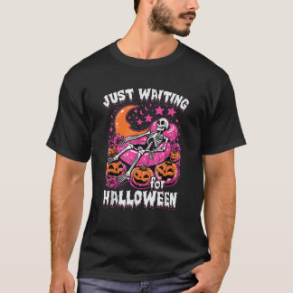Camiseta Engraçado Esqueleto De Summerwin Apenas Esperando