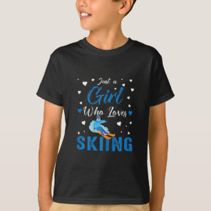 Camiseta Engraçado Esqui De Inverno Presente Só Uma Garot