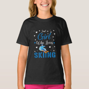 Camiseta Engraçado Esqui De Inverno Presente Só Uma Garot