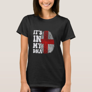 Camiseta Engraçado, está no meu DNA, a bandeira da Geórgia,