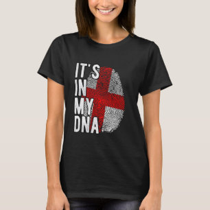 Camiseta Engraçado, está no meu DNA, a bandeira da Geórgia,