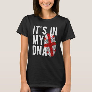 Camiseta Engraçado, está no meu DNA, a bandeira da Geórgia,