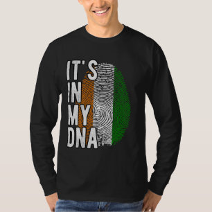 Camiseta Engraçado está no meu DNA, bandeira da Costa do Ma
