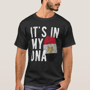 Camiseta Engraçado, está no meu DNA, bandeira do Egito, Fin