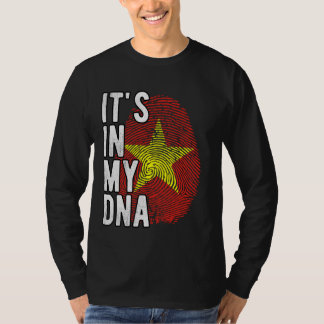 Camiseta Engraçado, está no meu DNA, bandeira do Vietnã Imp