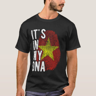 Camiseta Engraçado, está no meu DNA, bandeira do Vietnã Imp