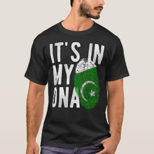 Camiseta Engraçado, está no meu DNA, bandeira paquistanesa,