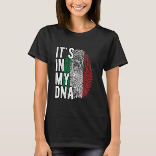 Camiseta Engraçado, está no meu DNA, na Itália, bandeira Fi