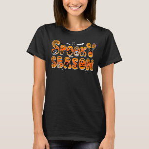 Camiseta Engraçado Estação Spooky Retro Pumpkin Feliz Hallo