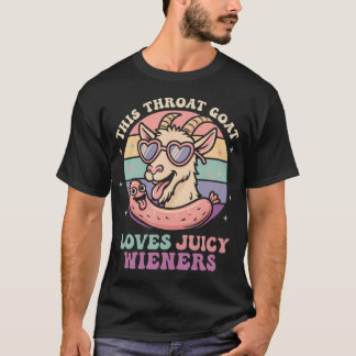 Camiseta Engraçado Este Bode Garganta Ama Suculento