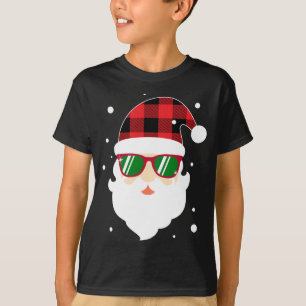 Camiseta Engraçado Este É Meu Natal Xadrez Santa Hat