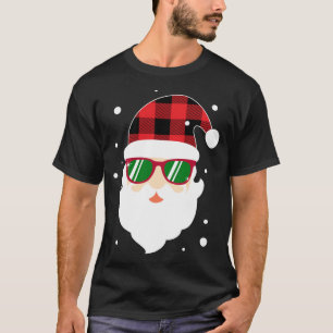 Camiseta Engraçado Este É Meu Natal Xadrez Santa Hat