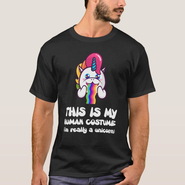 Camiseta Engraçado Este É O Meu Costume Humano Eu Sou Mesmo (Frente)