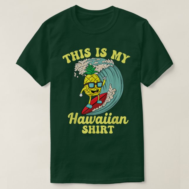 Camiseta Engraçado Este É O Meu Design de Verão de Tiki Hav (Frente do Design)