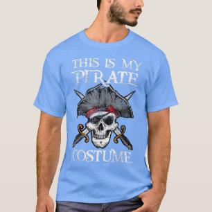 Camiseta Engraçado Este É O Meu Fato Pirata De Halloween En
