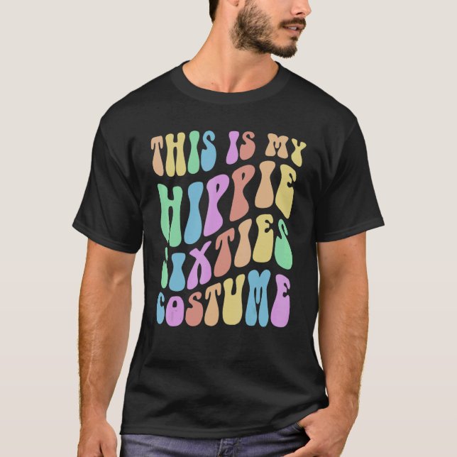 Camiseta Engraçado este é o meu HIPPIE 60. (Frente)