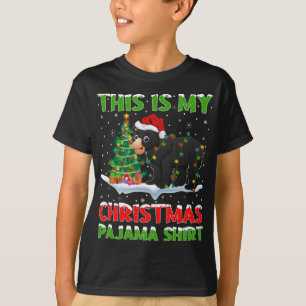 Camiseta Engraçado Este É O Meu Natal De Pajama Bear O Nata